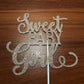 Sweet Baby Girl Cake Topper Rose Gold Glitter Baby Shower Girl Cake Topper Baby Girl Cake Topper For Baby Shower, Its A Girl Cak