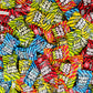 Funtasty Extreme Sour Hard Candy Mix - 2 Pound Bulk Pack (About 300 Count) - Strawberry, Blue Raspberry, Black Cherry, Lemon, Gr