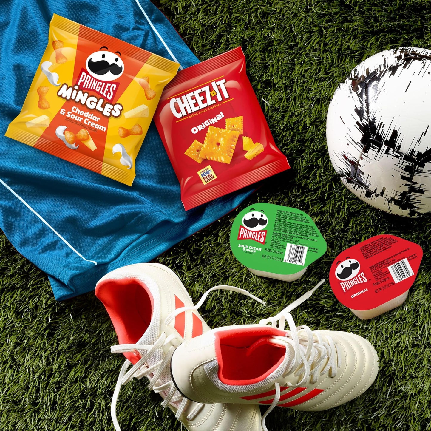 Cheez-It and Pringles Snacks, Grab and Go, Variety Pack, 17.04oz Box (20 Count)