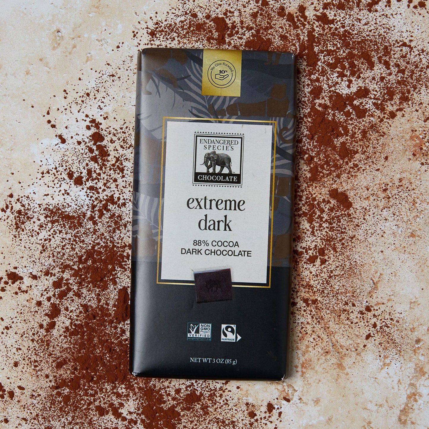 Endangered Species  Extra Dark Chocolate Panther  3 oz