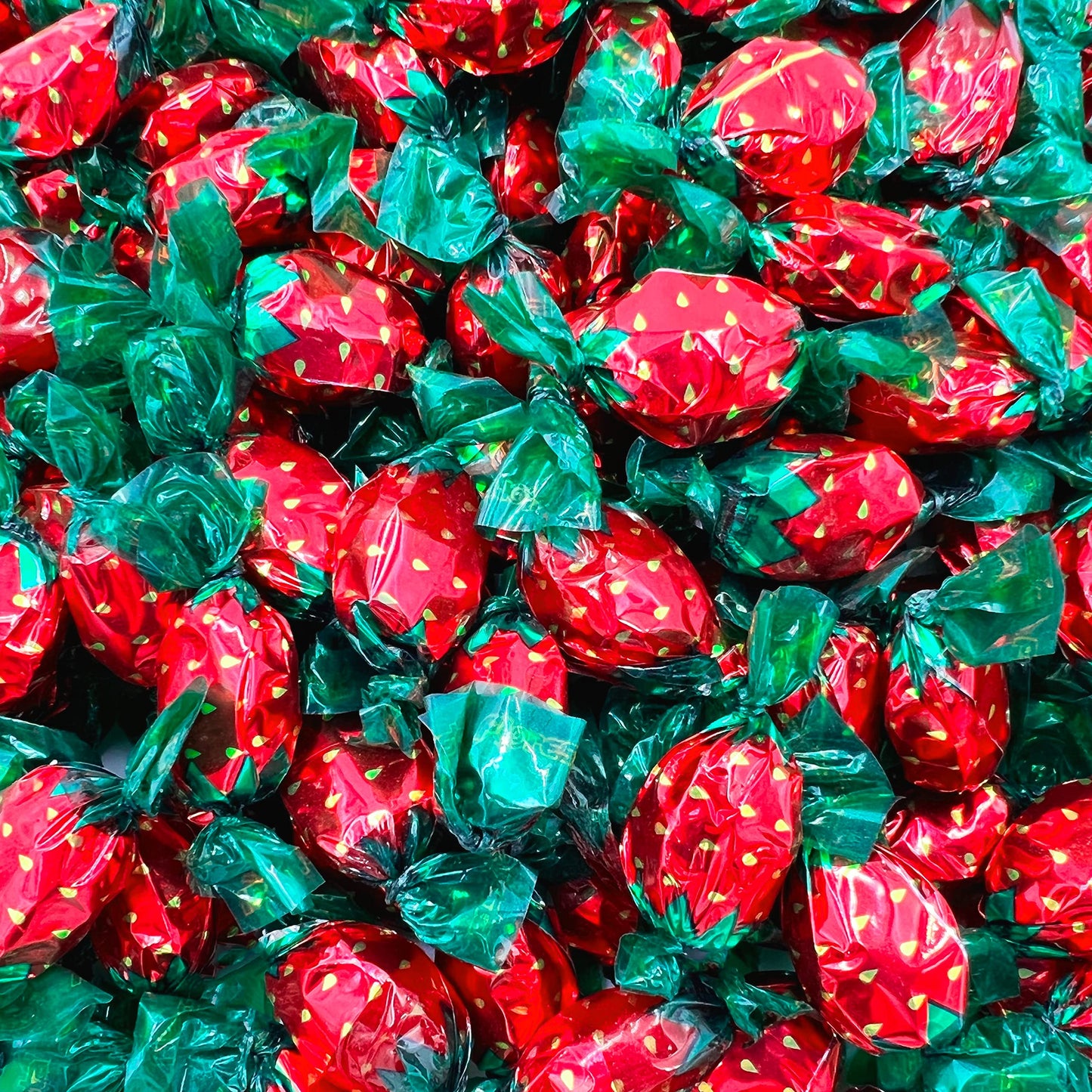 Strawberry Filled Bon Bons | 2 Pound Bag - Approx. 170 Count | Hard Candy, Individually Wrapped