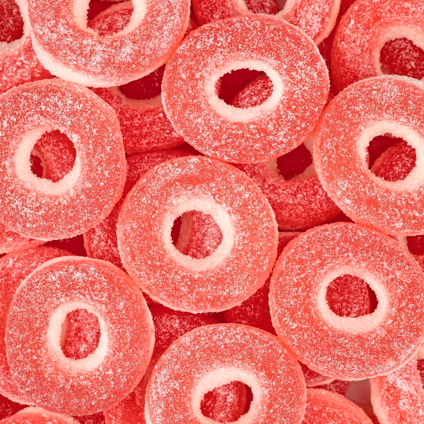 Kervan Candy Bebeto Strawberry Rings - Fruity, Soft, Sweet & Sour Gummy Candy Bulk For Kids, Gift Snacks And Parties - Strawberry Ring Gummies Big Party Size Bag (5 Lbs)