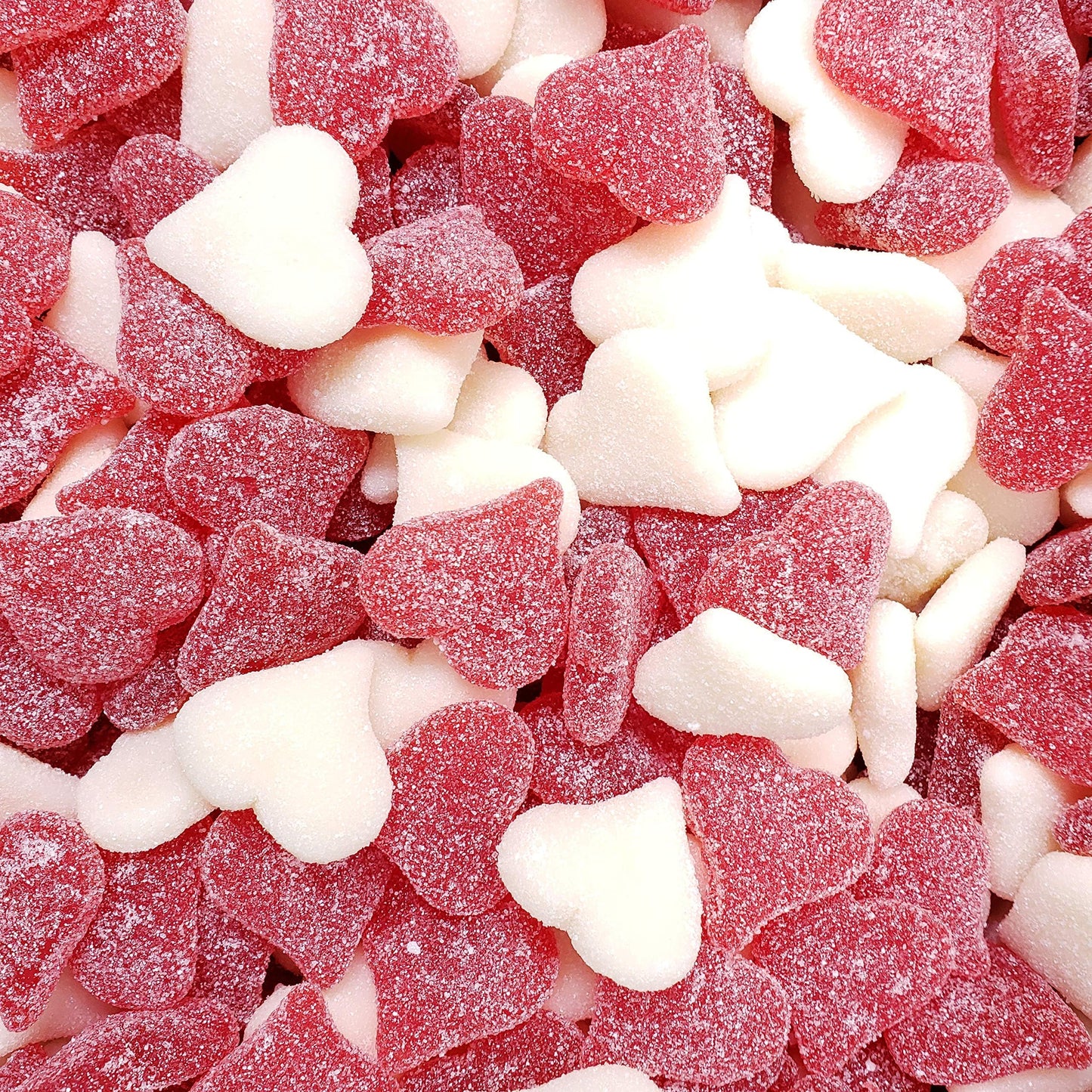 Candy Retailer Sour Sanded Gummi Valentine Hearts 2 Lb