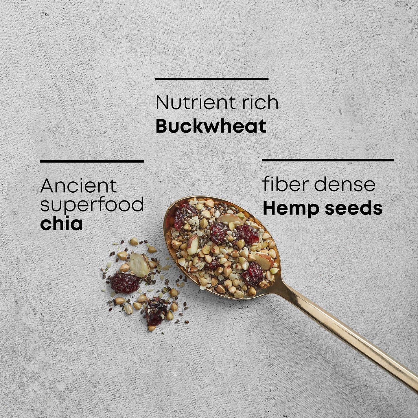 Nature'S Path Qi'A Superfood Organic Gluten Free Cranberry Vanilla Chia,Buckwheat And Hemp Cereal Topper,7.9 Ounce,Non-Gmo,6G Pl