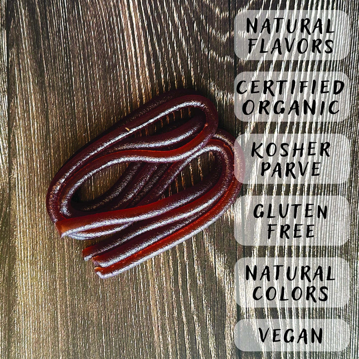 Candy Tree Organic Lariats 4 Pack - Gluten Free, Wheat Free, Natural, Cherry Flavor, 75 Grams