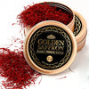 Golden Saffron, Finest Pure Premium All Red Saffron Threads, Grade A+ Super Negin Non-Gmo Verified. For Tea, Paella, Rice, Desserts, Golden Milk And Risotto (2 Grams)
