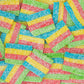 Bebeto Sour Rainbow Licorice Belts Bite Size - Colorful Rainbow Sour Chewy Candy Belts For Kids & Adults | Party & Cake Decorati