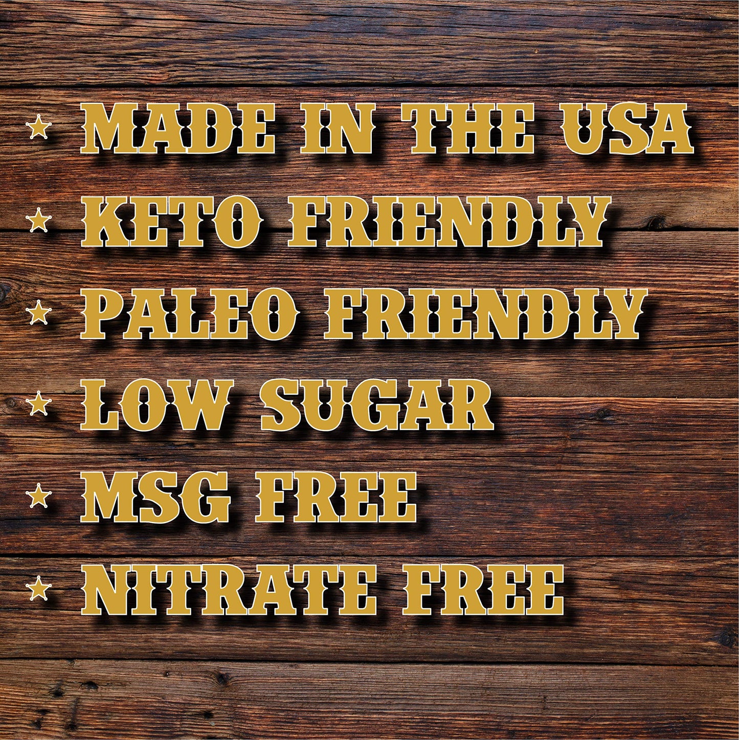 Bronco Billy'S Beef Jerky Teriyaki One Pound Resealable Bag, Made In Usa With Premium Usda Beef, Hand Cut, Hand Strung, Hand Pac