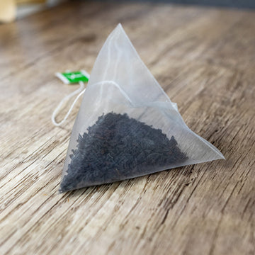 English Breakfast Black Tea - 100% Certified Organic - 50 Pyramid Tea Bags Sachets In Resealable Bag