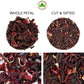 Hibiscus Tea 1LB (16Oz) 100% CERTIFIED Organic Hibiscus Flowers Herbal Tea (WHOLE PETALS)  Caffeine Free in 1 lbs. Bulk Resealable Kraft BPA free Bags from U.S. Wellness