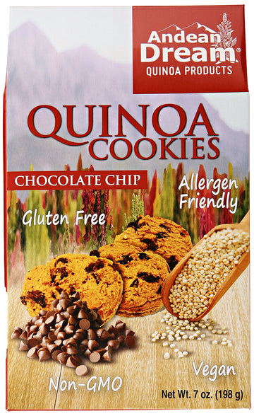 Andean Dream Chocolate Chip Quinoa Cookies, Gluten Free, 7 oz