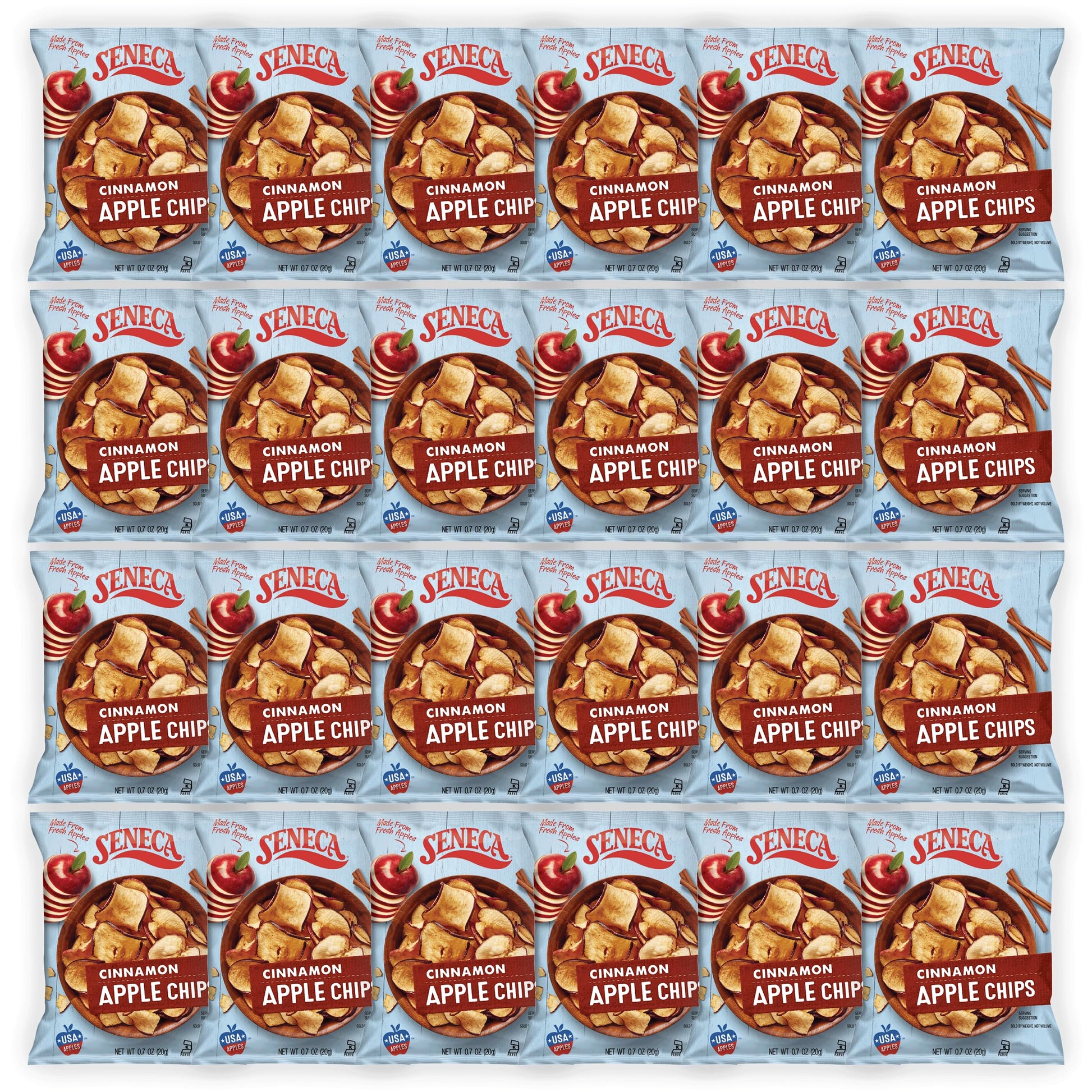 Seneca Cinnamon Apple Chips | Made From Fresh Apples | 100% Red Delicious Apples | Yakima Valley Orchards | Real Cinnamon | Cris