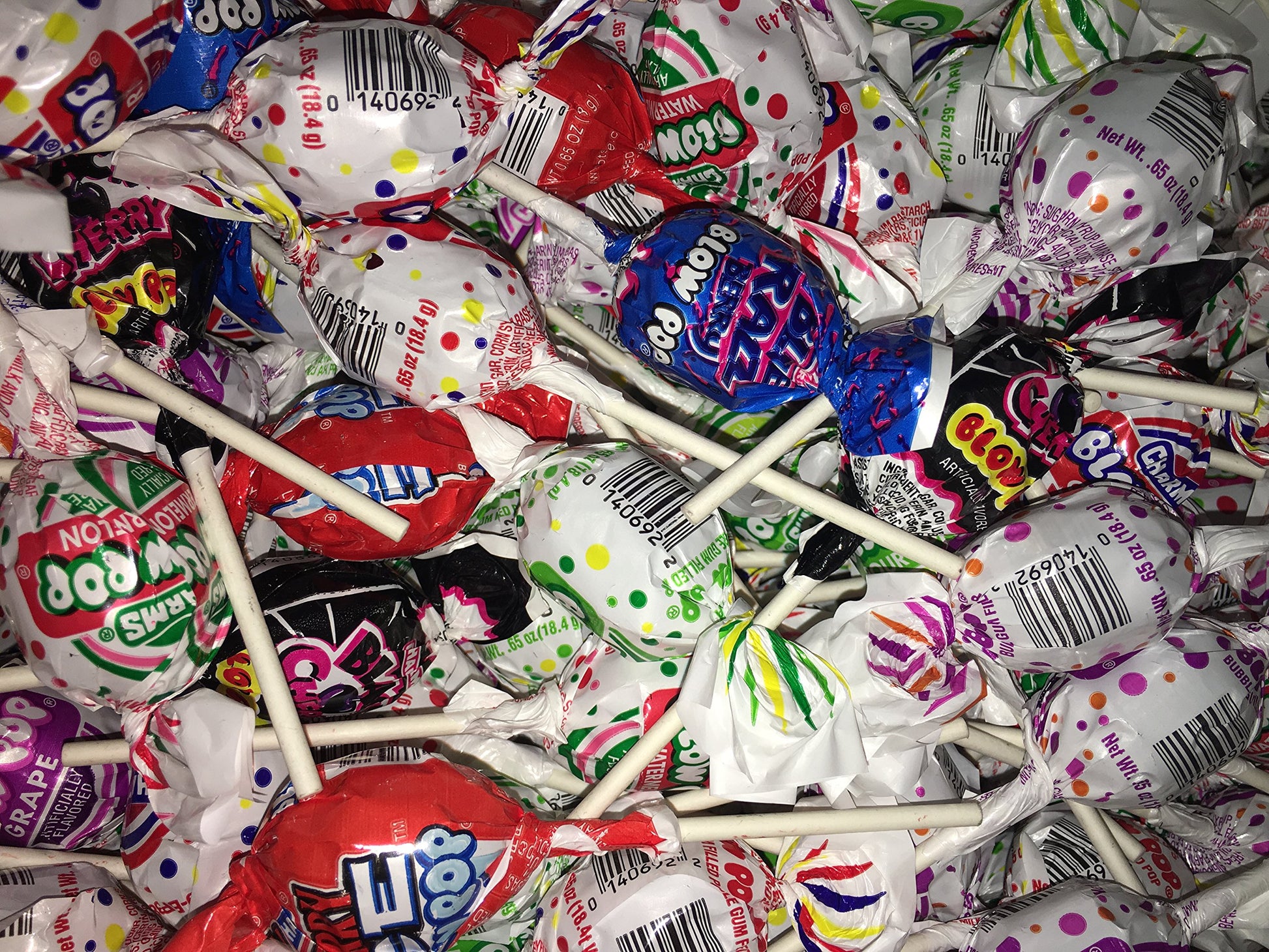 15 Piece Assorted Flavors Charms Blow Pops - Awesome Flavors!