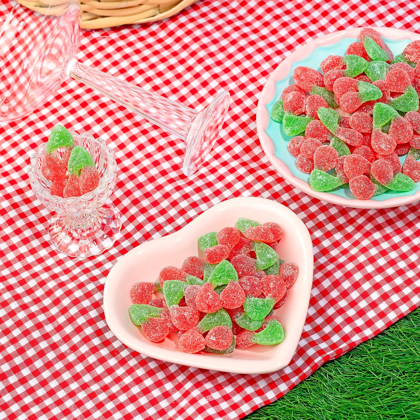 Kervan Candy Bebeto Sour Cherry – Fruity, Soft & Sour Gummy Candy Bulk For Kids, Gift Snacks And Parties – Sour Cherry Gummies Big Party Size Bag (5 Lbs)