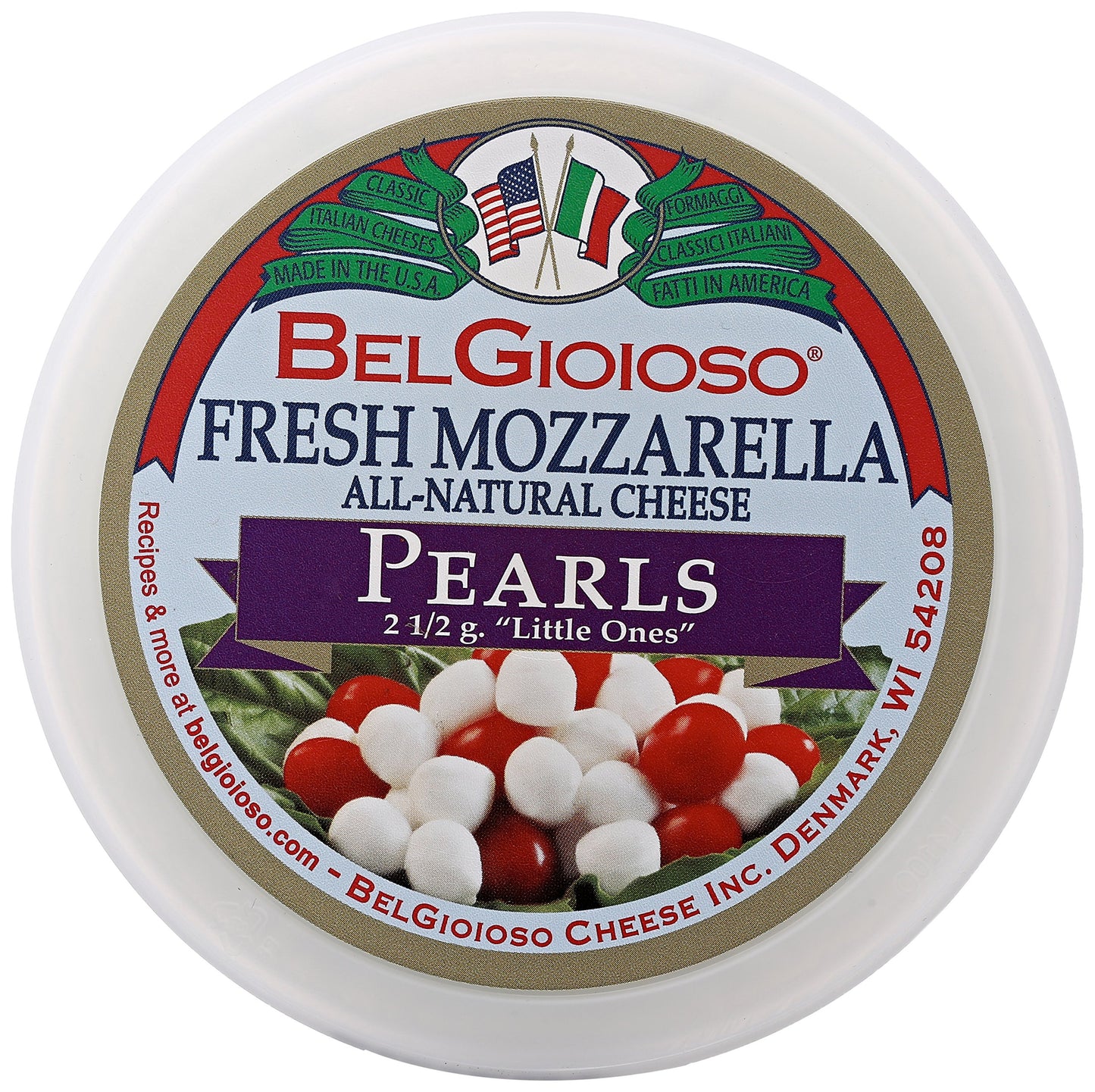 Belgioioso, Fresh Perline Mozzarella Cup, 8 oz