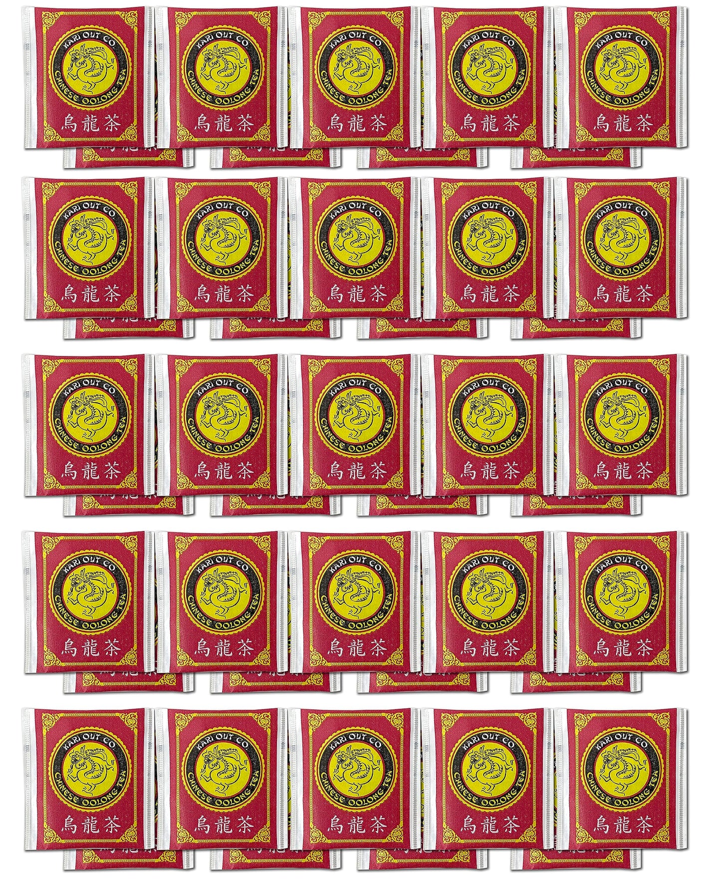 Crait Kari Out Chinese Restaurant Tea Individually Wrapped Oolong Tea Bags, Chinese Tea Bags, Pack Of 45