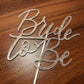 Rose Gold Glitter Bride To Be Cake Topper, Bridal Shower Cake Topper, Bridal Shower Toppers, Bride To Be Cake Toppers For Bridal