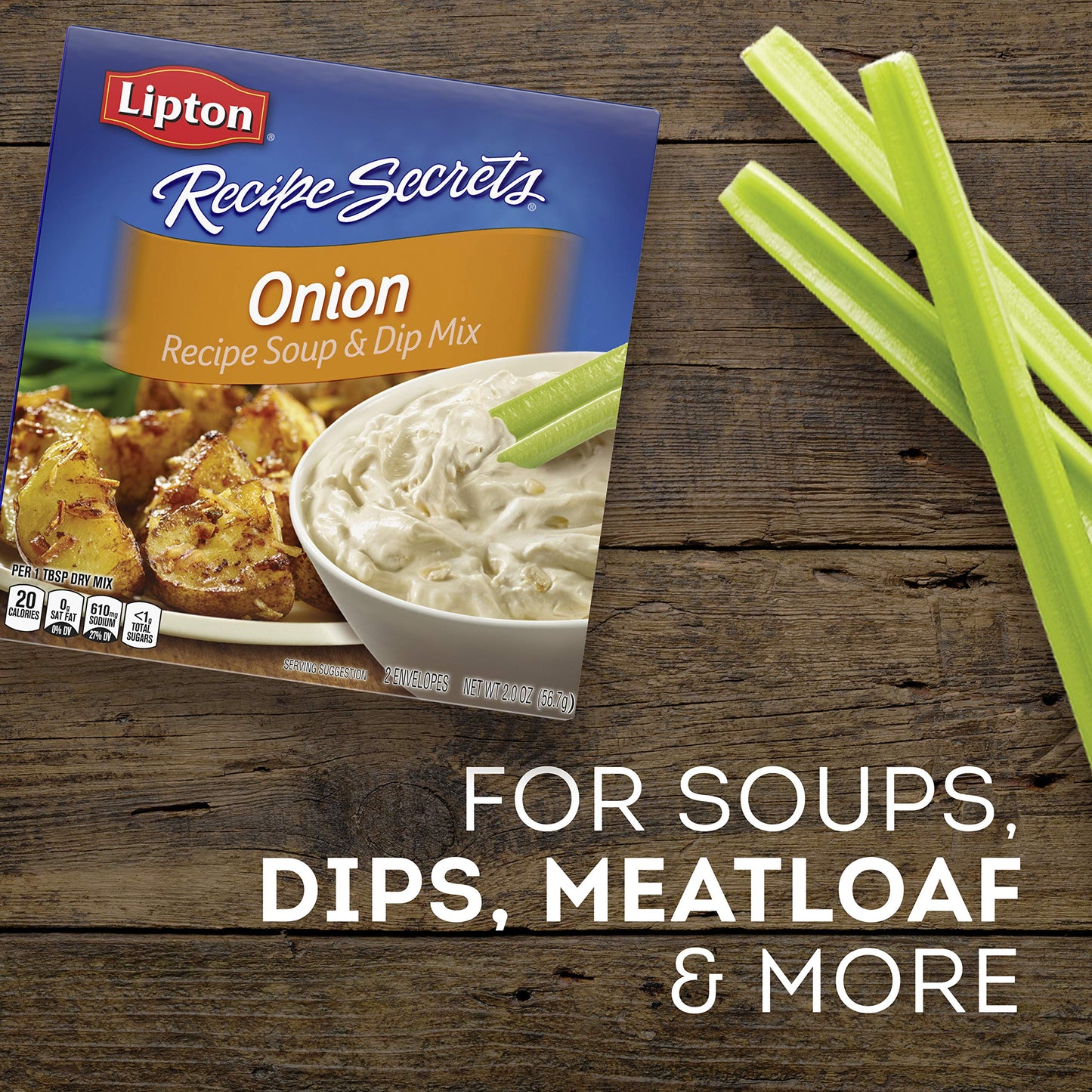 Recipe Secrets Lipton Recipe Soup and Dip Mix For a Delicious Meal Onion Great With Your Favorite Recipes, Dip or Soup Mix 2 oz