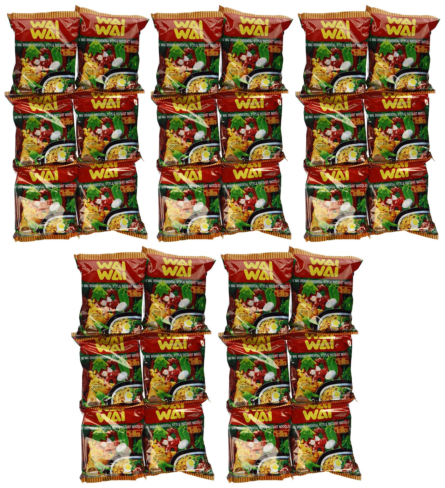 Wai Wai Instant Noodle (Oriental Style) - 1.93Oz - 60G (Pack Of 30)