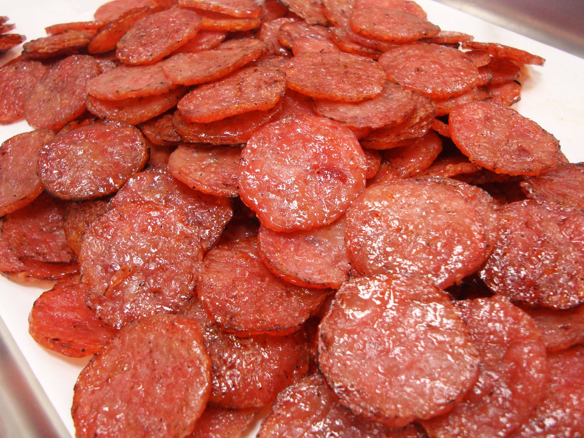 Singapore Street Food, Fire-Grilled Tender Pork Jerky (Original Flavor - Medallion Shaped 8Oz) *Grilled Fresh To Your Order *Shi