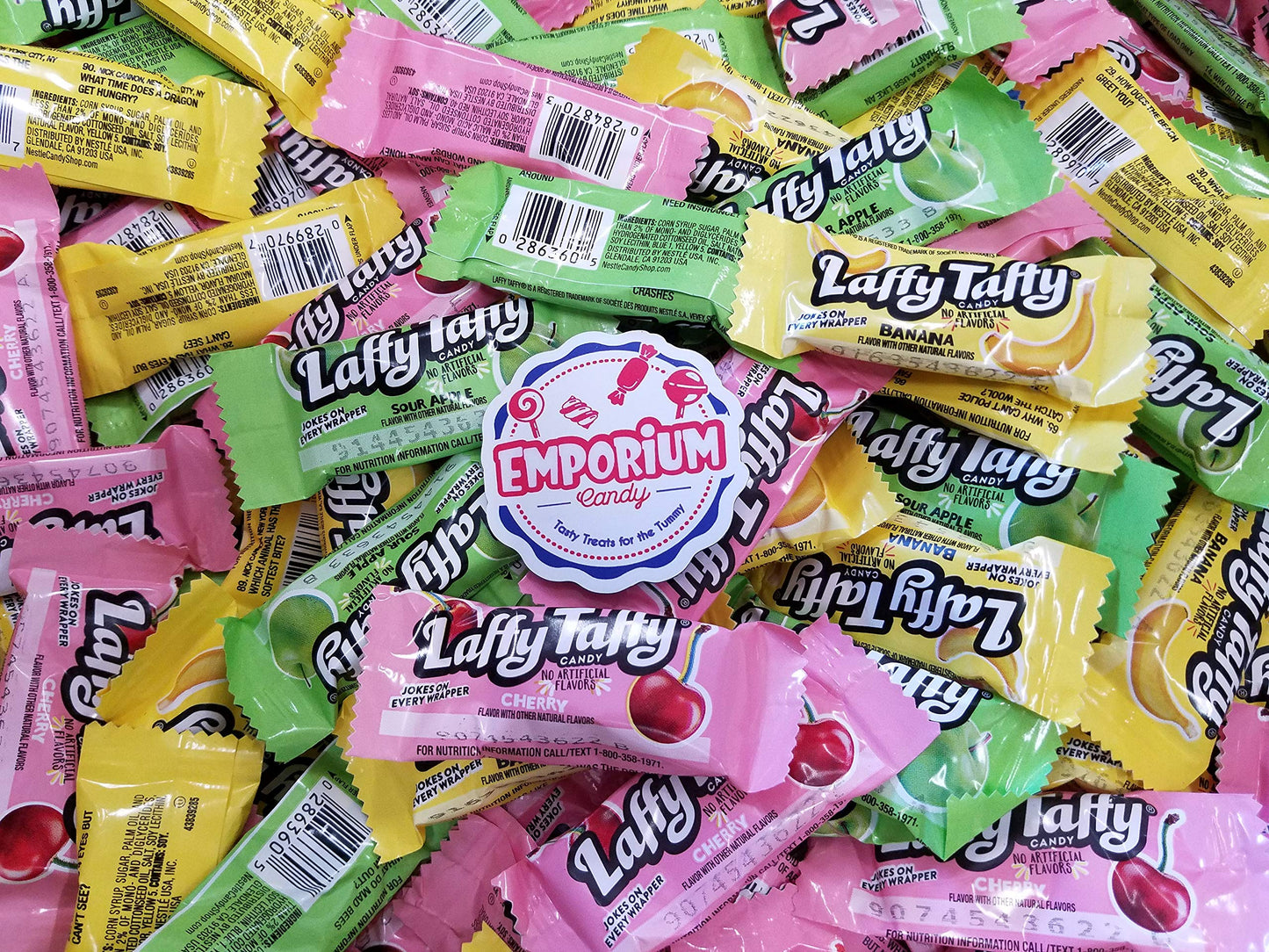 Cherry Banana Sour Apple Taffy - 2 Lbs Of Fresh Delicious Assorted Bulk Wrapped Candy