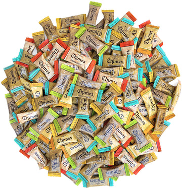 Chimes Ginger Chews Variety Pack - Original, Orange, Mango, Peppermint And Peanut Butter - 2Lb Bag