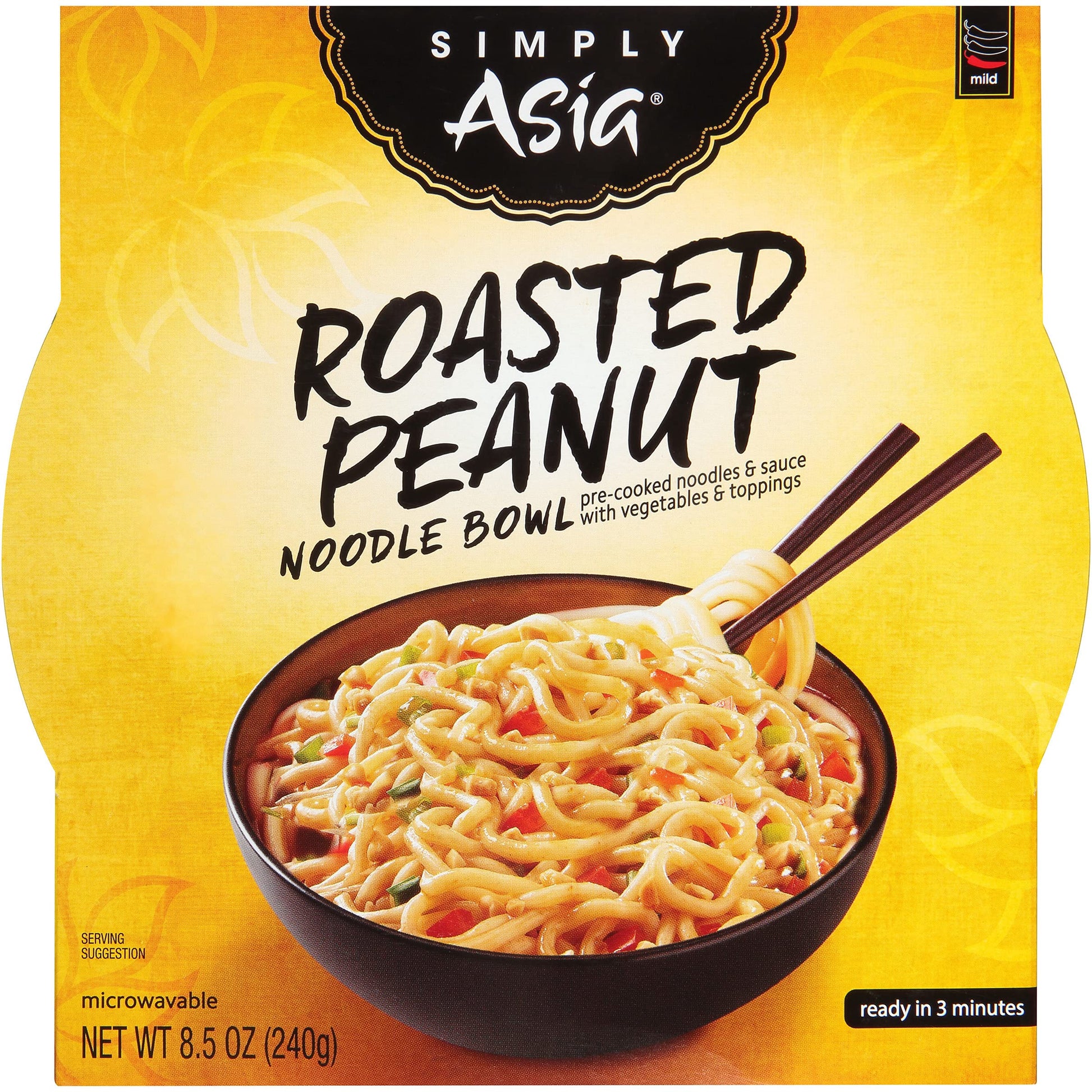 Simply Asia Roasted Peanut Noodle Bowl, 8.5 Oz (Pack Of 6)