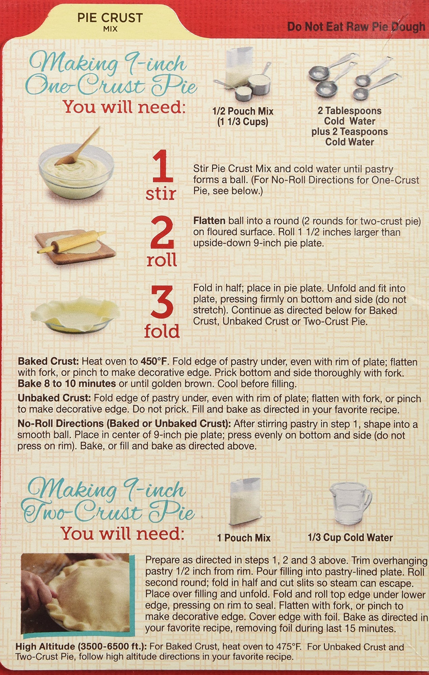 Betty Crocker Pie Crust Mix, 11 Oz (3 Pack)