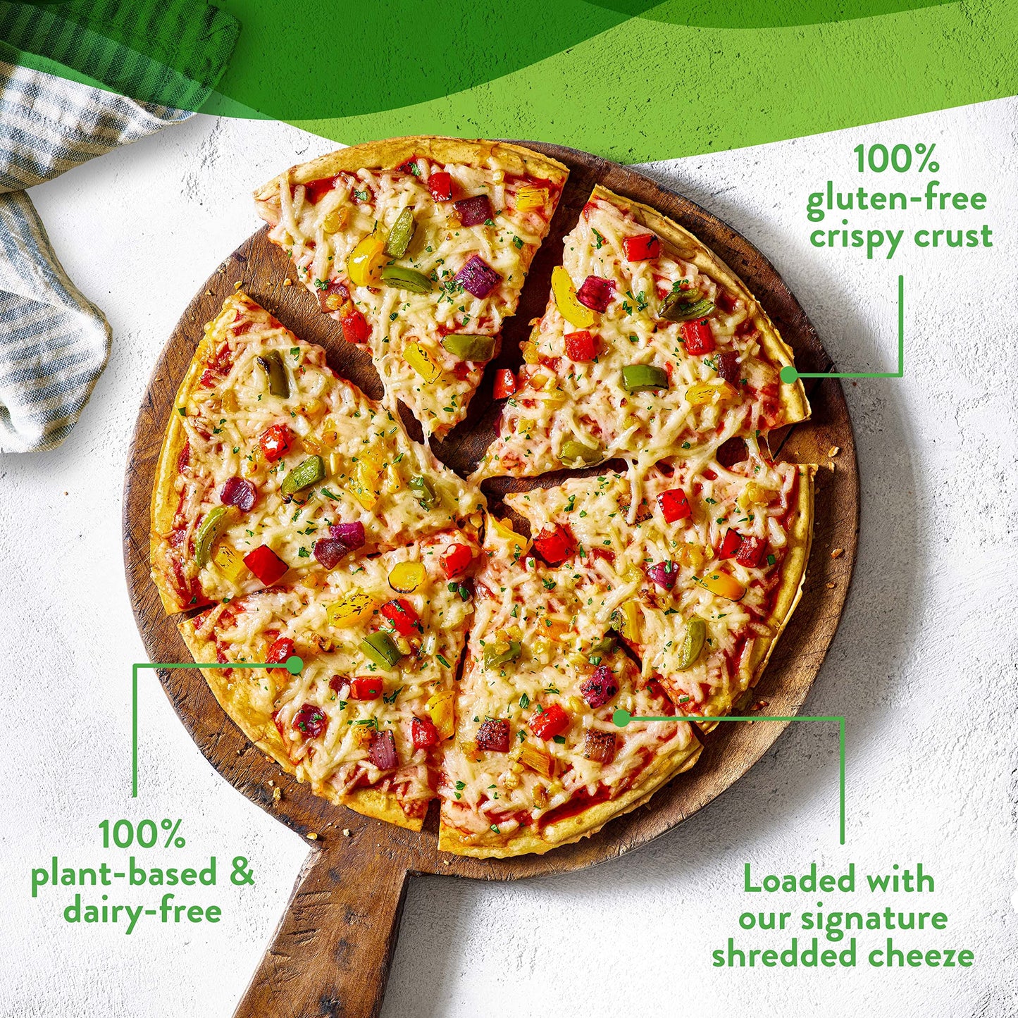 Daiya, Frozen, Dairy Free Cheeze Lovers Gluten Free Vegan Pizza, 15.7 Ounce