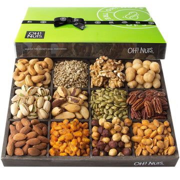 Oh! Nuts Nuts Gift Basket Mixed Nuts Assortments - 12 Variety Mixed Nut