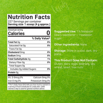Allulose Sweetener 2 Pounds - Natural Sugar Subsitutes, No Aftertaste - Keto Friendly, Vegan, Zero Net Carb, Zero Calorie, Great