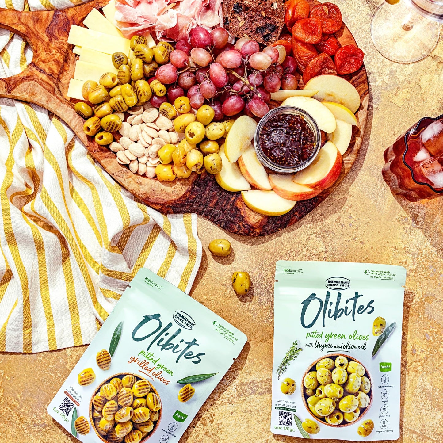 Olibites Pitted Olives - Marinated in Extra Virgin Olive Oil, 5 oz, Black