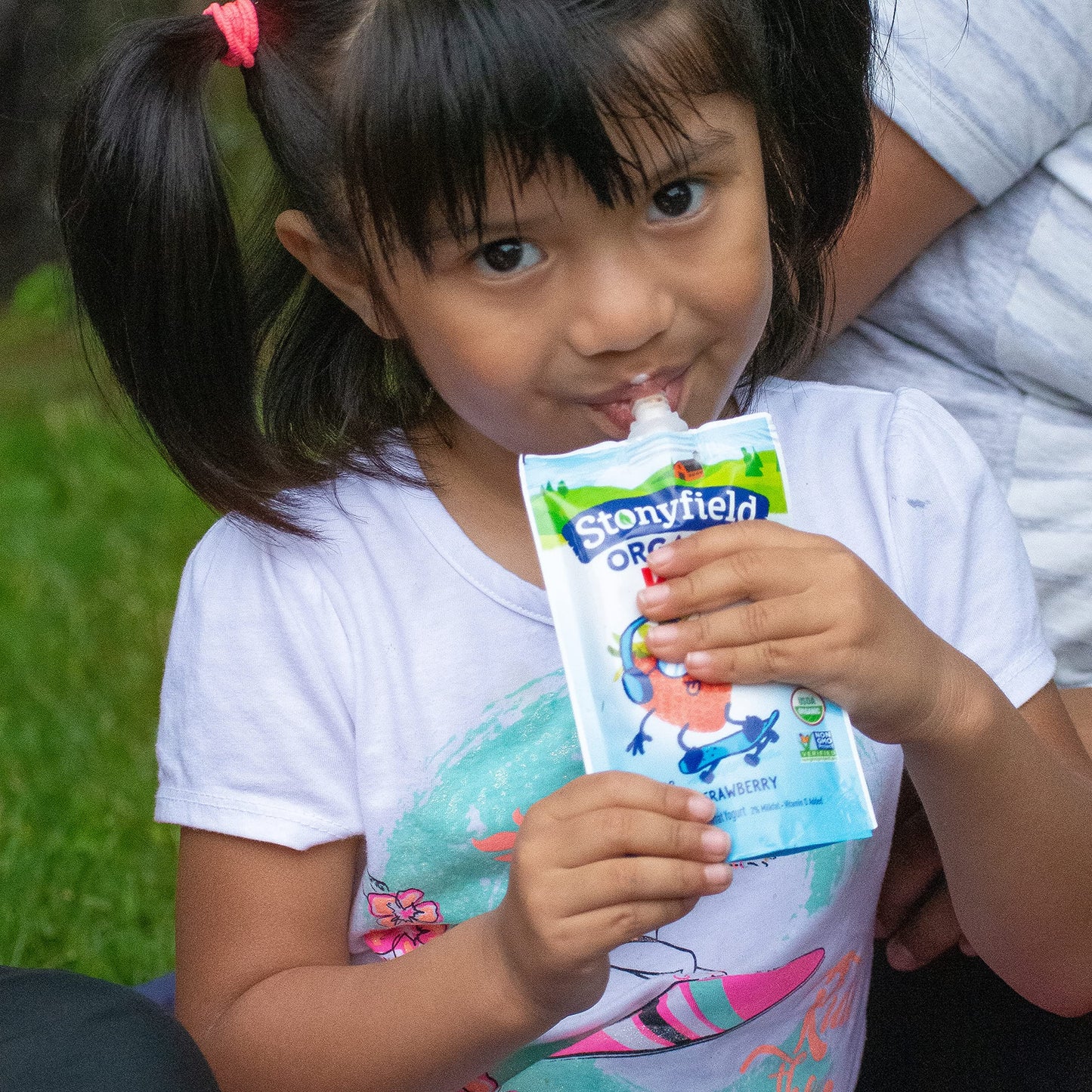 Stonyfield Organic Kids Blueberry Lowfat Yogurt, 3.5 oz. Pouch, Single Serve - Includes Live Active Cultures