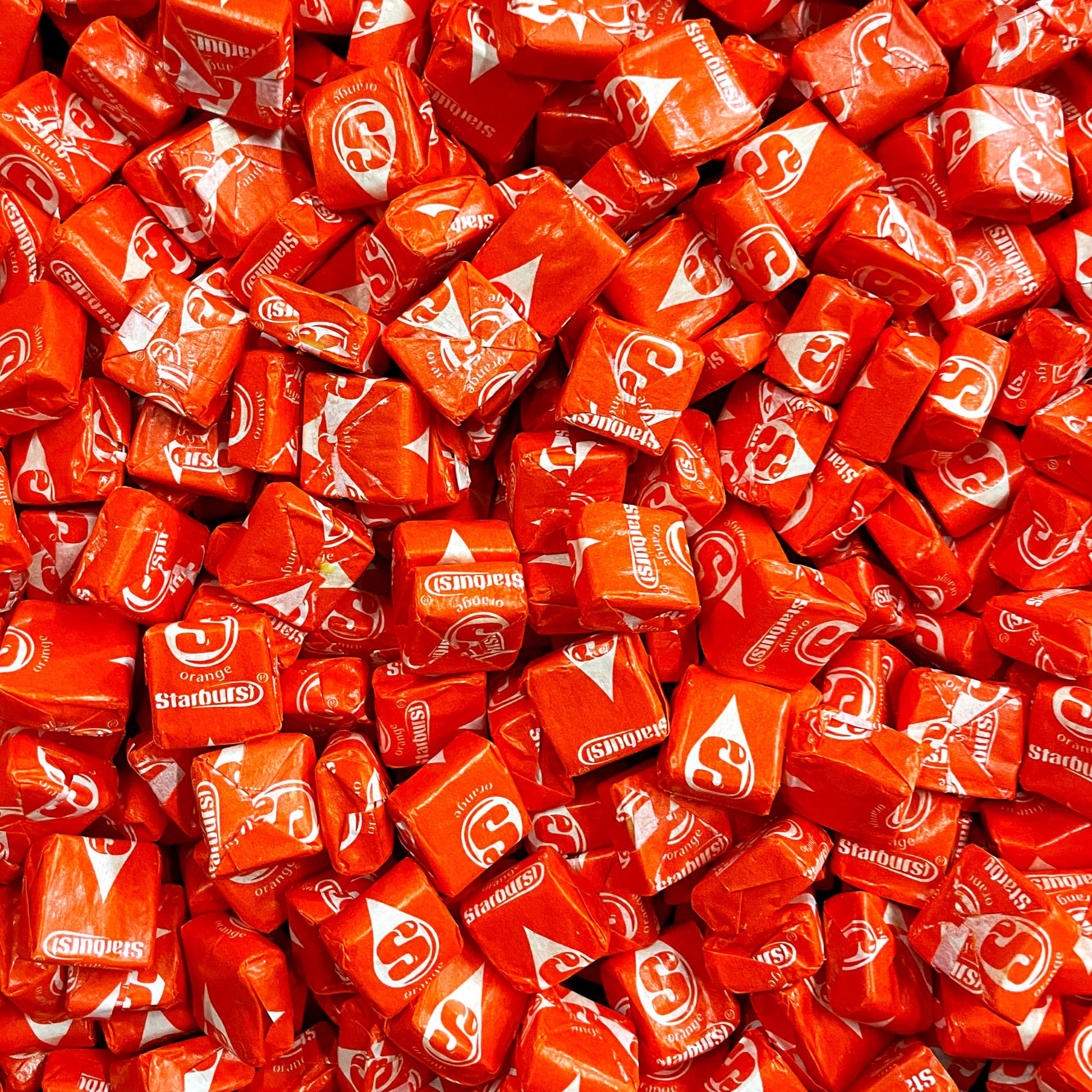 Starburst Orange Chewy Candy - 1 Lb, Single Flavor Soft Starburst Original Fruit Chews Candy, Individually Wrapped Bulk Candies,
