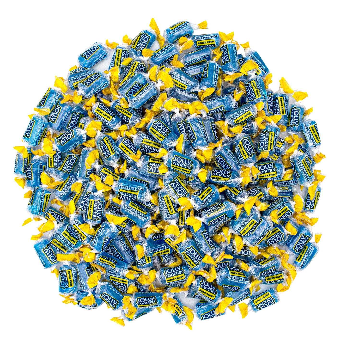 YUMMYLAND Jolly Rancher Blue Raspberry Hard Candy - 1 Pound Bulk Candy Bag, Individually Wrapped