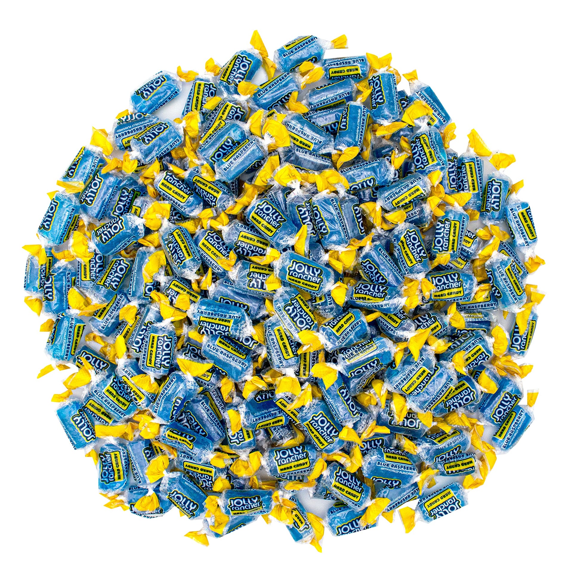 YUMMYLAND Jolly Rancher Blue Raspberry Hard Candy - 1 Pound Bulk Candy Bag, Individually Wrapped