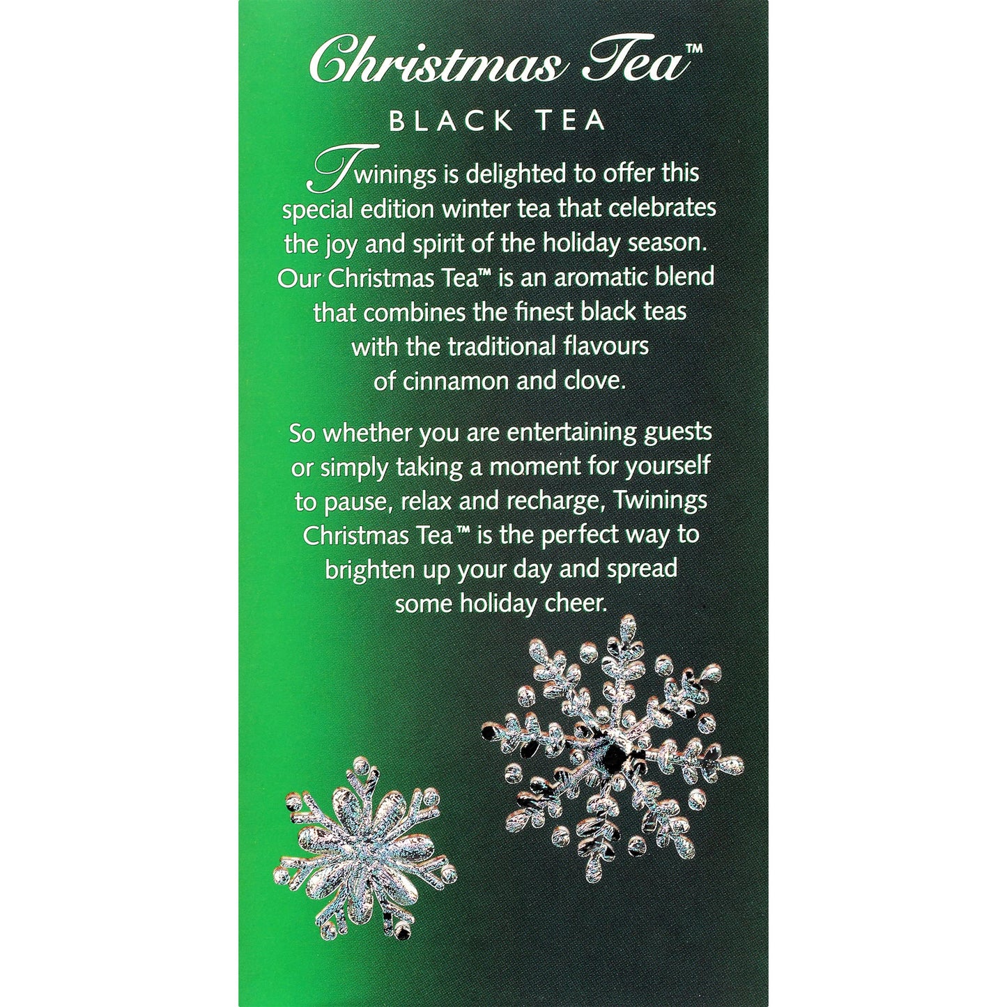 Twinings Christmas Black Tea Individually Wrapped Bags, 20 Count (Pack Of 6), Aromatic Cinnamon & Clove, Caffeinated, Enjoy Hot Or Iced