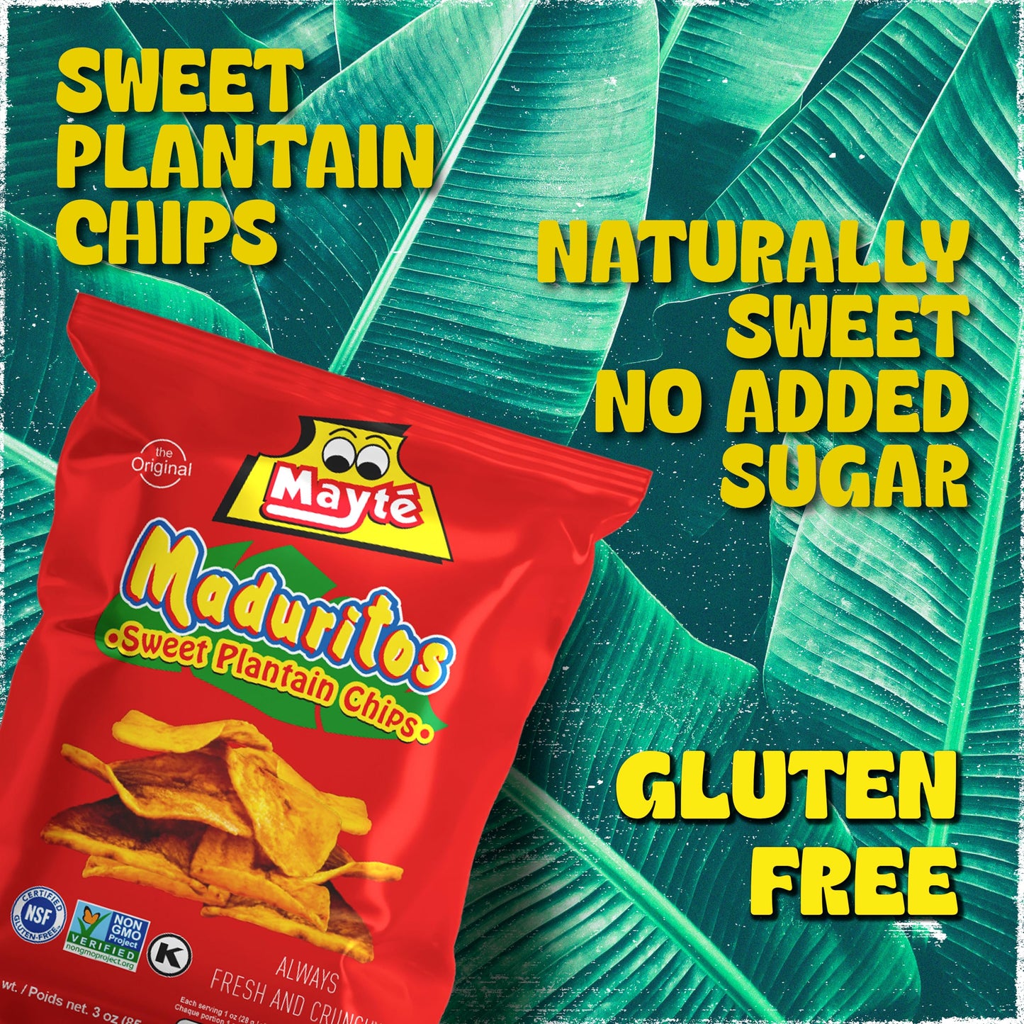 Mayt   Sweet Potato Chips | Sweet Plantain Chips | 3 Oz Snacks | Non Gmo | Gluten Free Snacks | Kosher