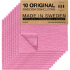 Swedish Dish Clothes - 10 Pack Of Eco Friendly Swedish Dishcloth - Reusable Dish Cloths For Washing Dishes - Absorbent Swedish D