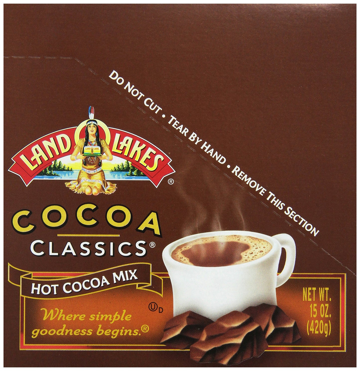 Land O Lakes Cocoa Classics, Mint & Chocolate Hot Cocoa Mix, 1.25-Ounce Packets (Pack Of 36)