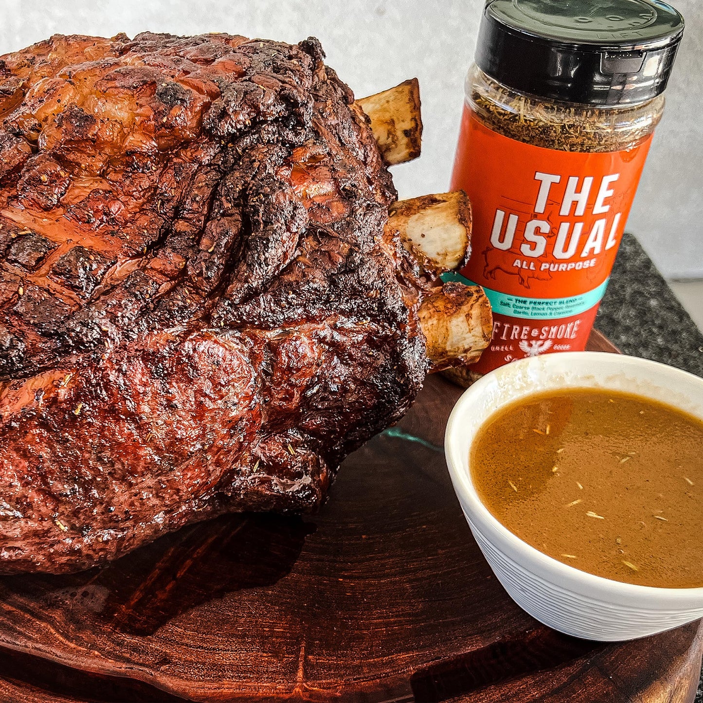 Fire & Smoke Society The Usual All Purpose Bbq Seasoning | Bbq Rubs For Smoky Aroma And Grilling | Chicken, Pork, Burgers | ??Rosemary, Garlic, Lemon | Xl (2-Pack)