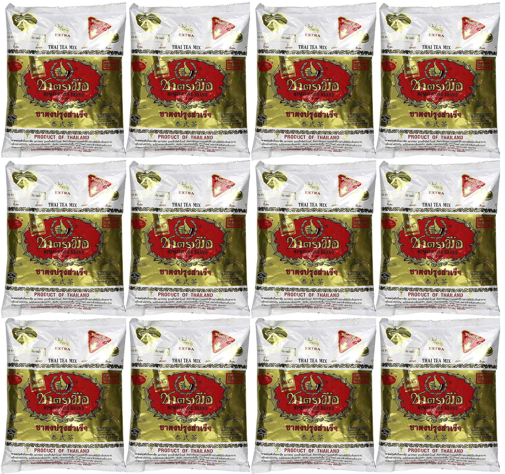 Wholesale Number-One Top-Grade Thai Iced Tea Extra Gold  400G (14 Ounce)  Pack Of 12