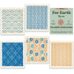 Febu Swedish Dishcloths For Kitchen  5 Pack Japanese Pattern Dish Towels  Reusable Paper Towels Washable  Non-Scratch Cellulose