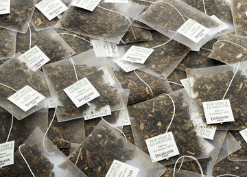 Dammann Freres Satchets  Mint Flavor Tea Bags  enhanced Gourmet French Green Tea  25 Count (Single Pack)