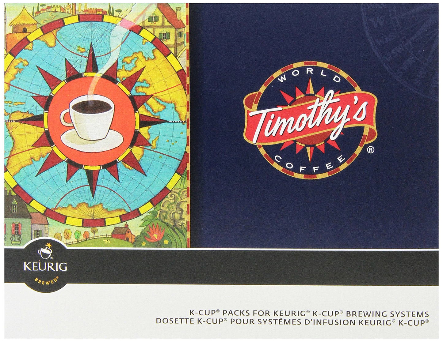 Timothy'S World Coffee Rainforest Espresso K-Cup, 24 Count (Pack Of 2)