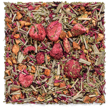 Tealyra Herbal Loose Leaf Tea - Raspberry Relaxation - Caffeine Free - 4oz / 112g