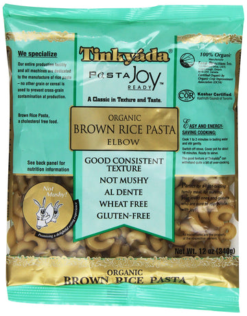 Tinkyada Organic Brown Rice Pasta, Elbow, 12 Ounce (Pack Of 12)