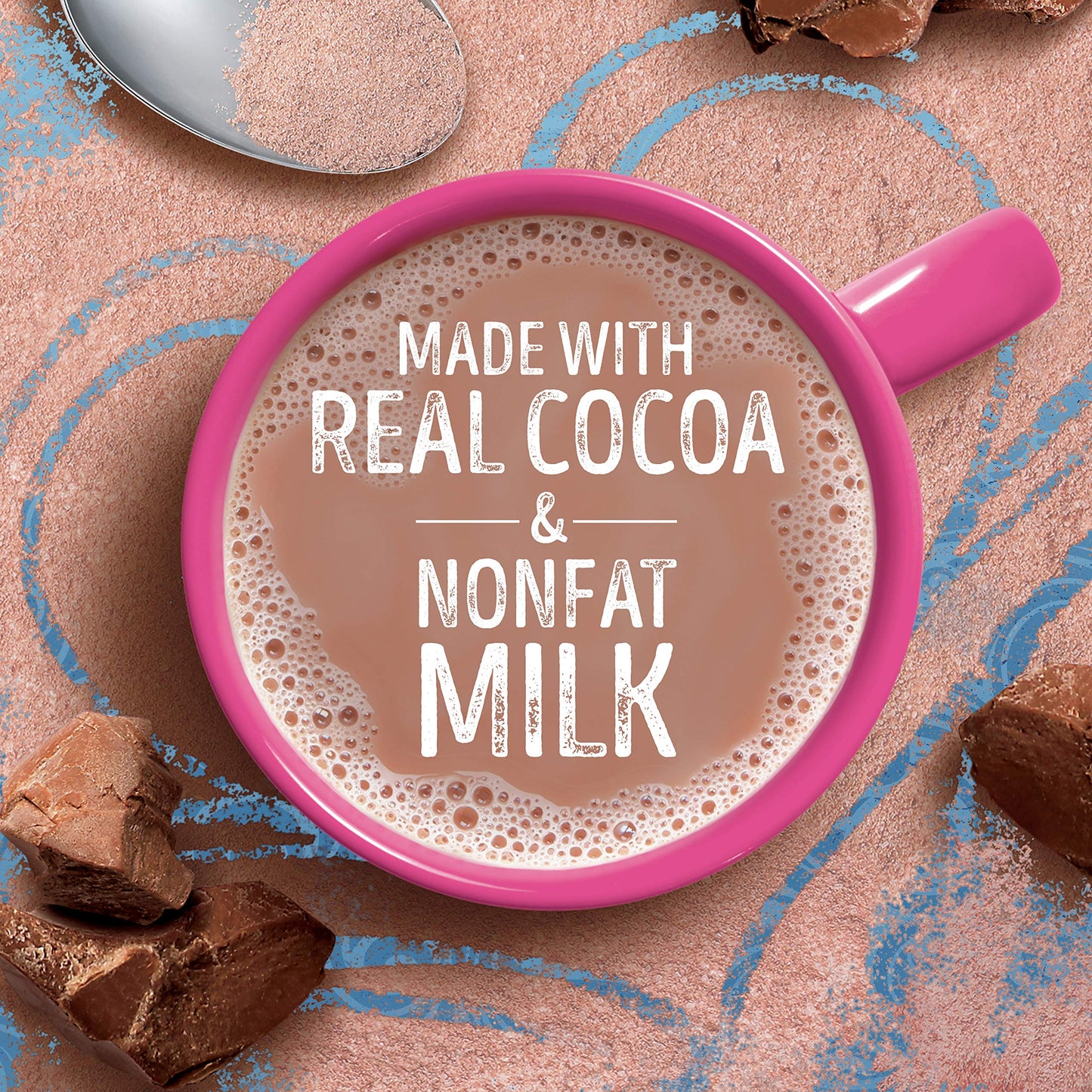 Swiss Miss Milk Chocolate Flavor Reduced Calorie Hot Cocoa Mix, 0.39 Oz. 8-Count (Pack Of 12)