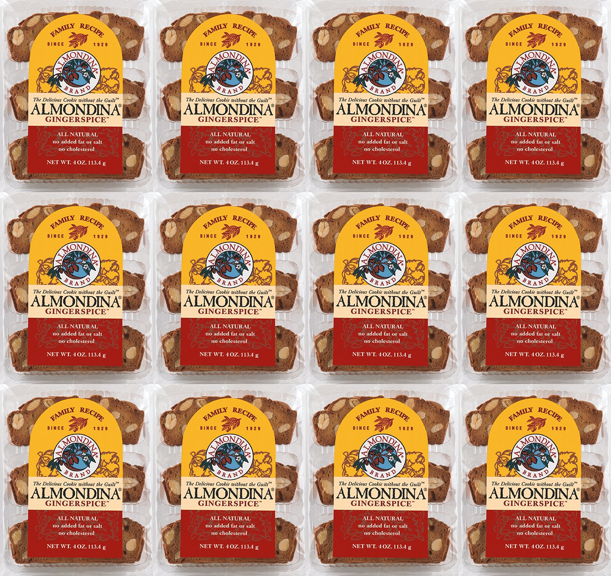 Almondina Ginger Spice Biscuit 113 g (Pack of 12)