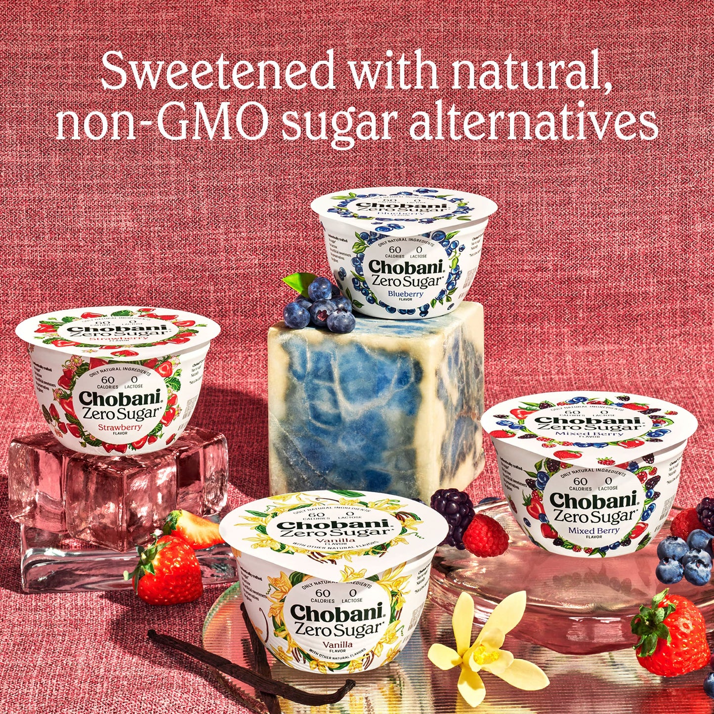 Chobani Zero Sugar* Strawberry Cheesecake 5.3oz 4PK